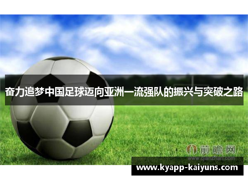 奋力追梦中国足球迈向亚洲一流强队的振兴与突破之路